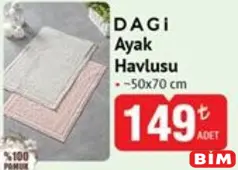 DAGİ AYAK HAVLUSU 50X70 CM